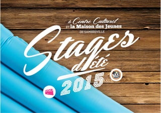Brochure des stages d'été 2015