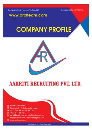Brochure aakriti recruiting