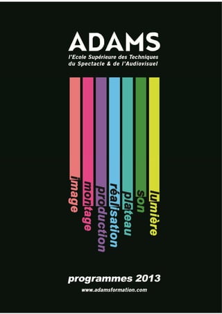 Brochure adams 2013