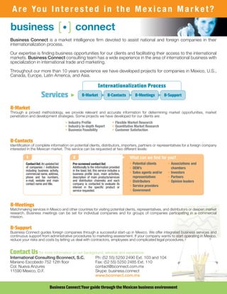 Brochure Business Connect (www.bconnect.com.mx)
