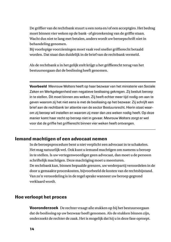 Brochure Bezwaar & Beroep