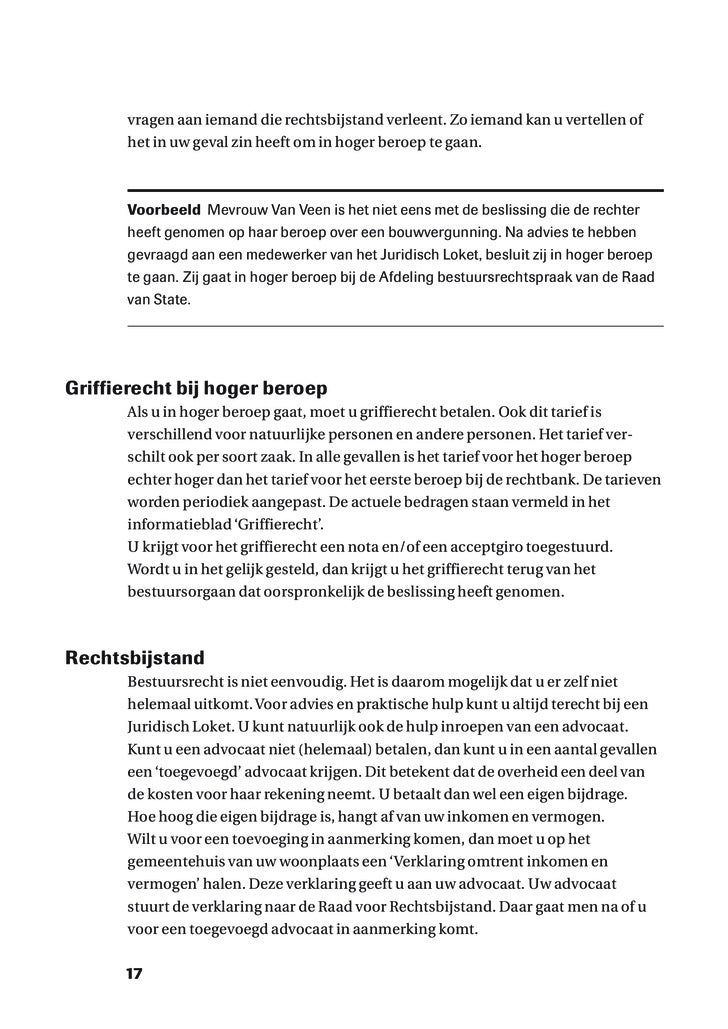 Brochure Bezwaar & Beroep