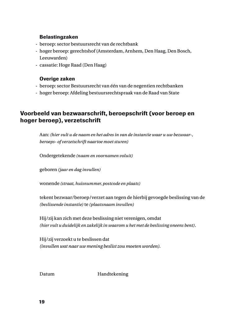 Bezwaar Belastingdienst Voorbeeldbrief  Bloemen