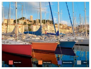 Medium Red   Flash Orange   Ultramarine Blue   Silver
 