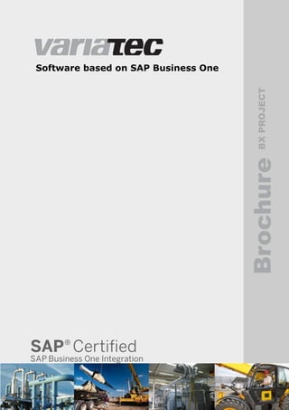 Software based on SAP Business One




                                       BX PROJECT
                                     Brochure
 