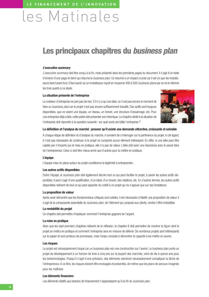 Comment presenter business plan image