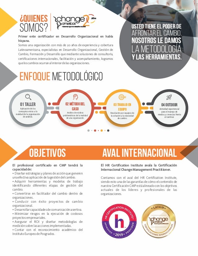Brochure certificacion cmp 2019 Brochure certificacion cmp 2019