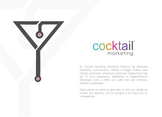 Brochure Cocktail Marketing