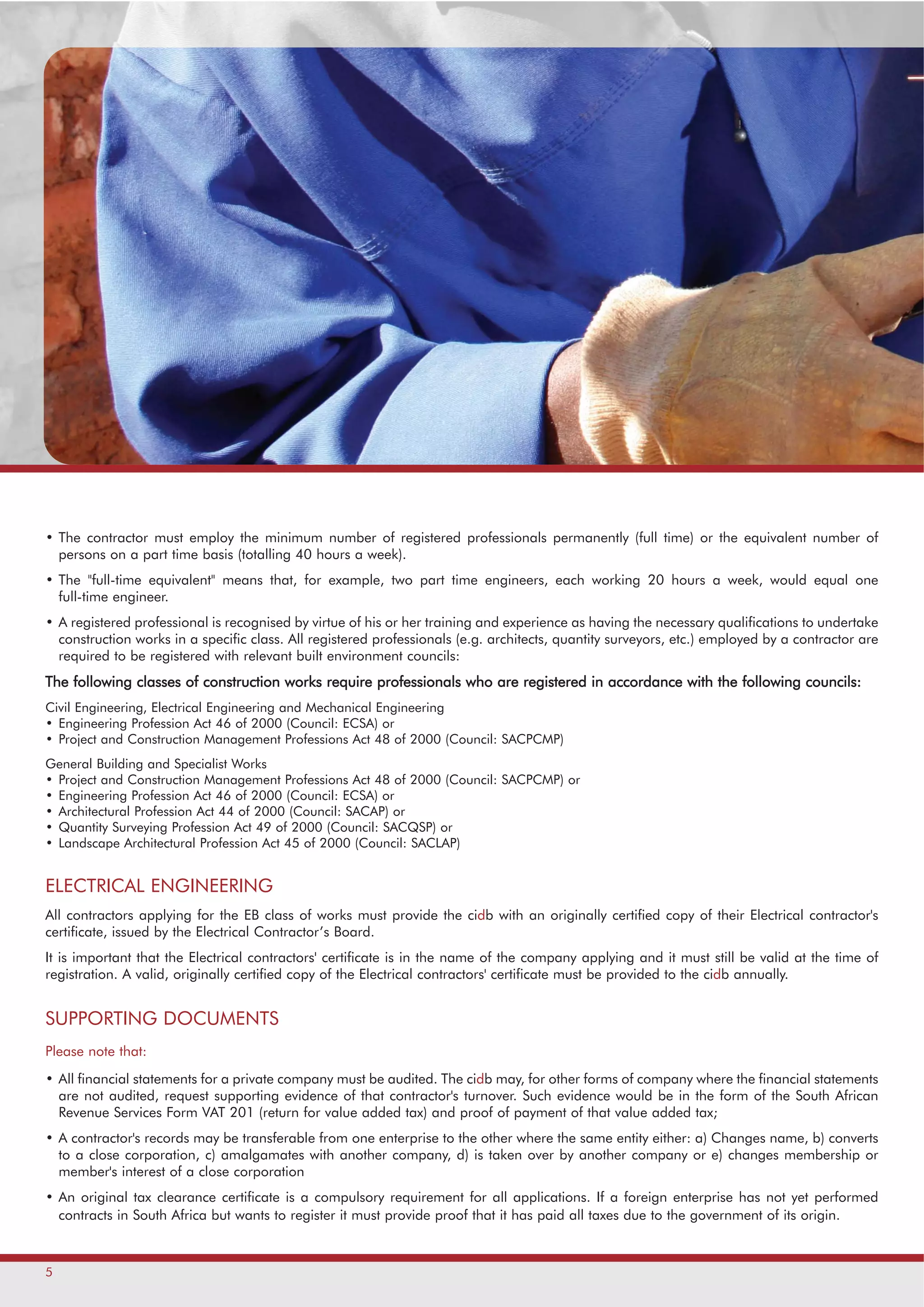 Brochure contractor registration_guidelines | PDF