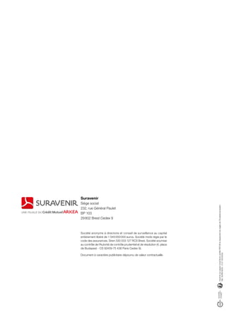 Brochure Gamme Conviction Suravenir 