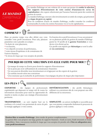 Brochure Gamme Conviction Suravenir 