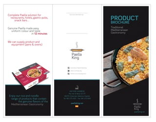 Paella King Product Brochure