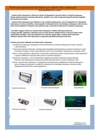 Brochure dei prodotti su misura di Zuudee BYD Titanium per l'industria subacquea e offshore it.pdf