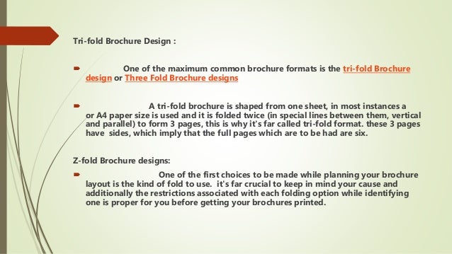 brochure design services z fold brochure designs trifold brochure