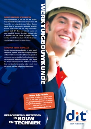 Brochure DIT Bouw en Techniek