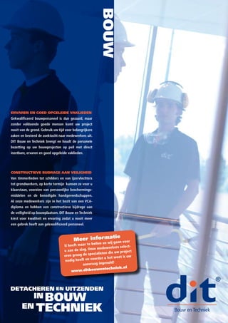 Brochure DIT Bouw en Techniek