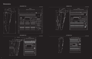 Dimensions
02R96VCM
DM2000VCM
01V96VCM
DM1000VCM
34 35
unit; mm (inch) unit; mm (inch)
unit; mm (inch) unit; mm (inch)
 