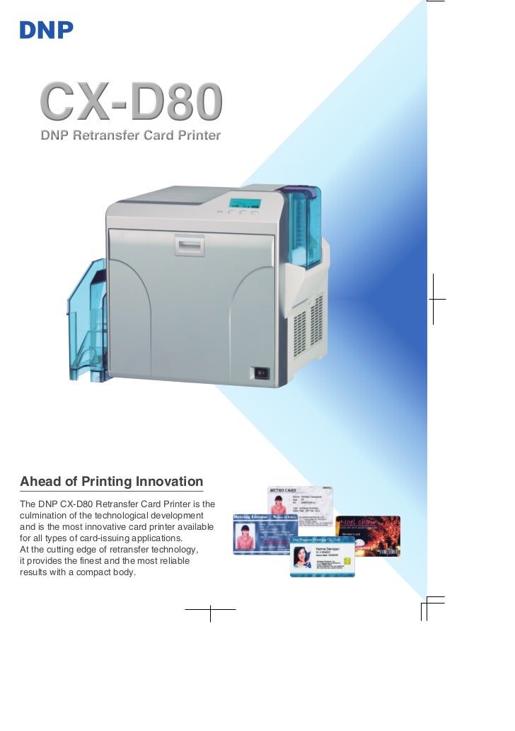Brochure DNP CXD80