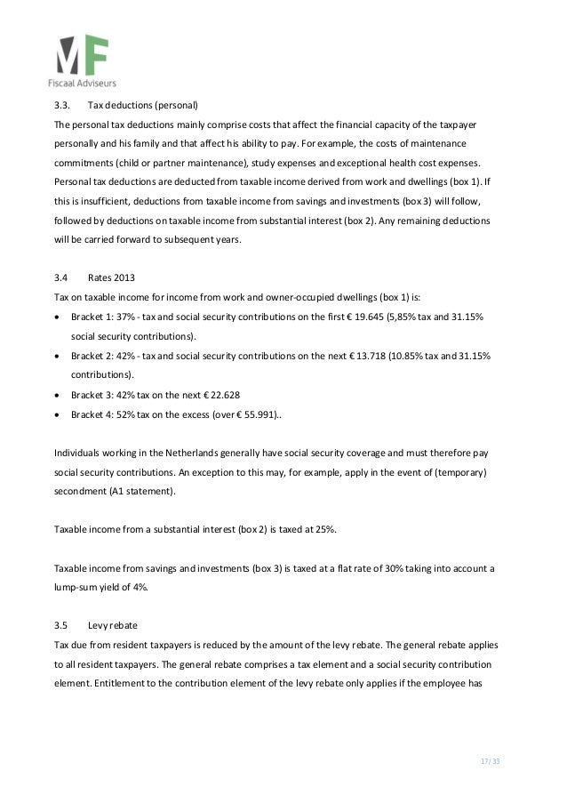 Overview of dutch income tax and social security in the ...