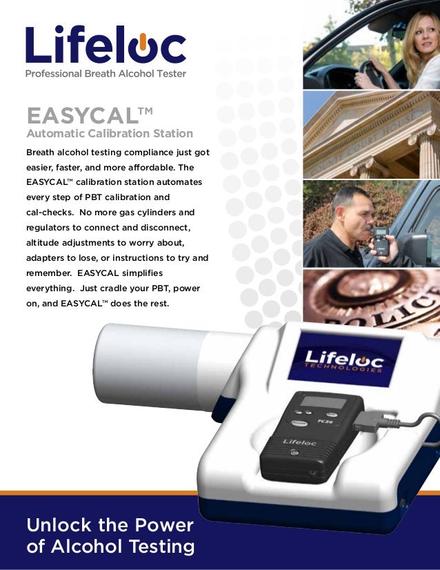 Lifeloc EASYCAL Automatic Calibration Brochure for law Enforcement br…