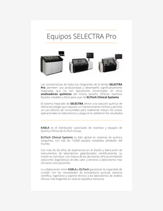 Elitech. Equipos SELECTRA Pro