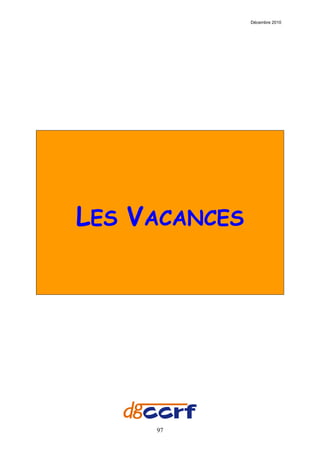 Décembre 2010




LES VACANCES




     97
 