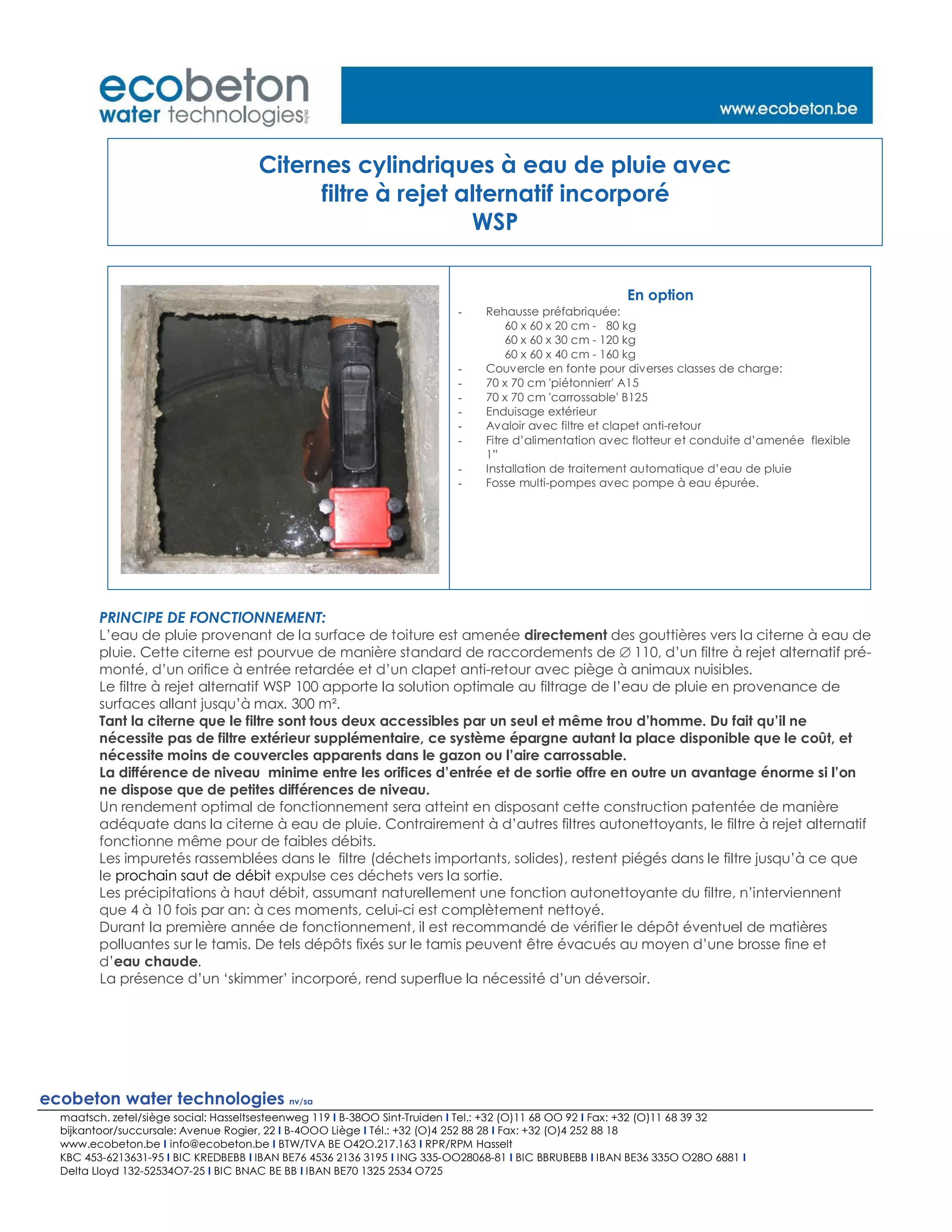Ecobeton - Filtre wsp | PDF
