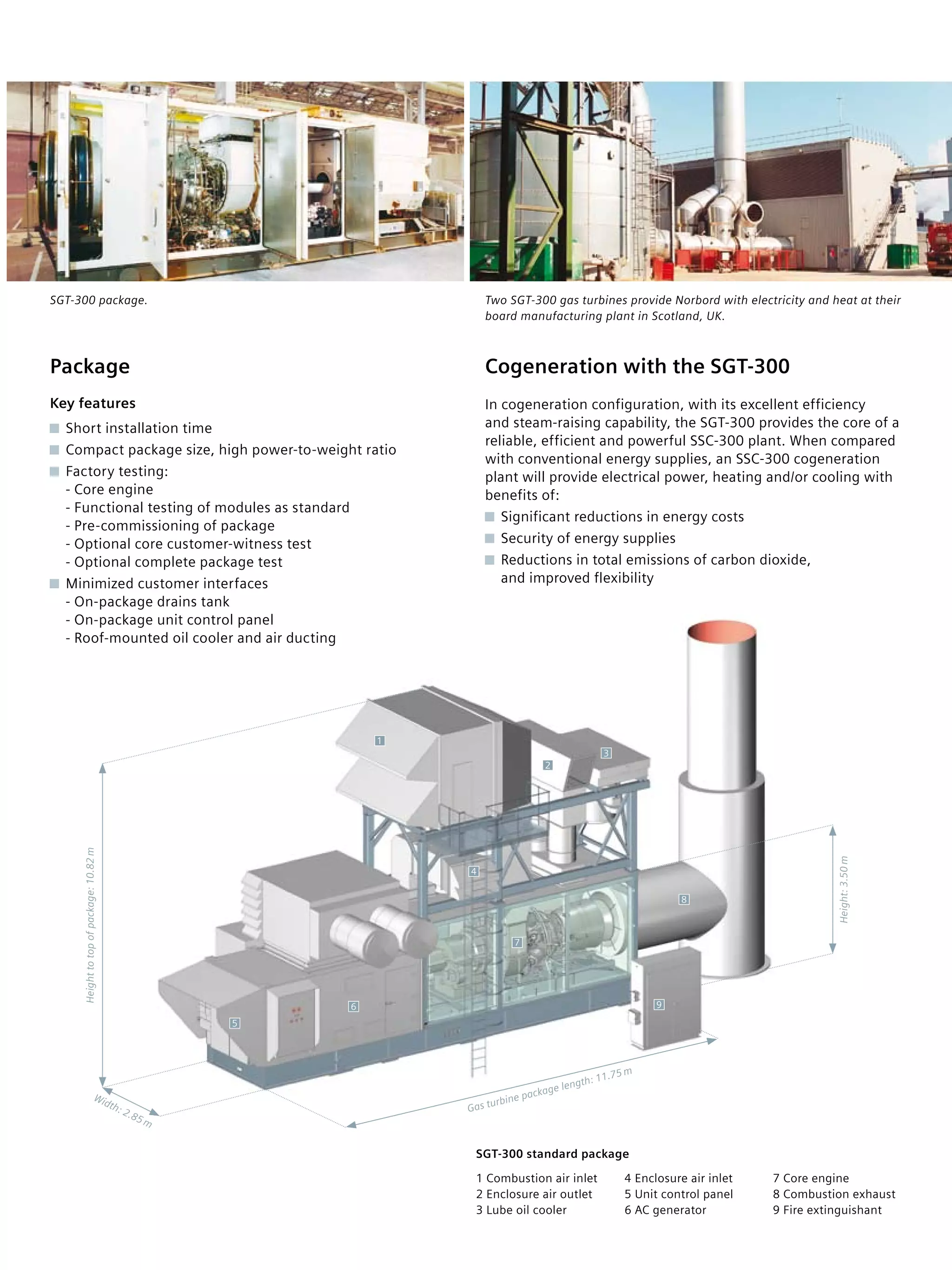 Sgt Rouf Brochure gas turbine sgt 300 for power generation | PDF