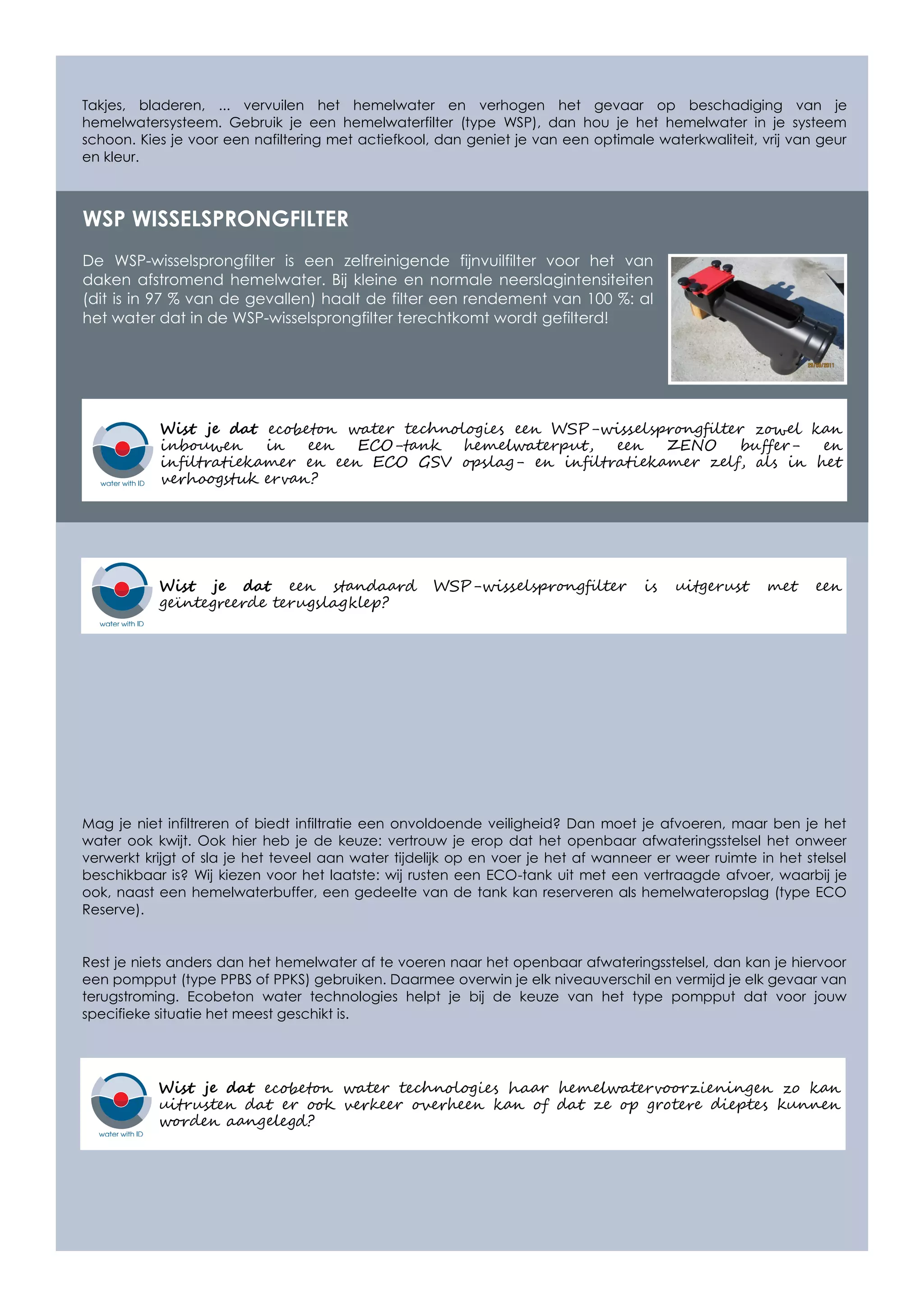 Ecobeton - Brochure Hemelwater | PDF