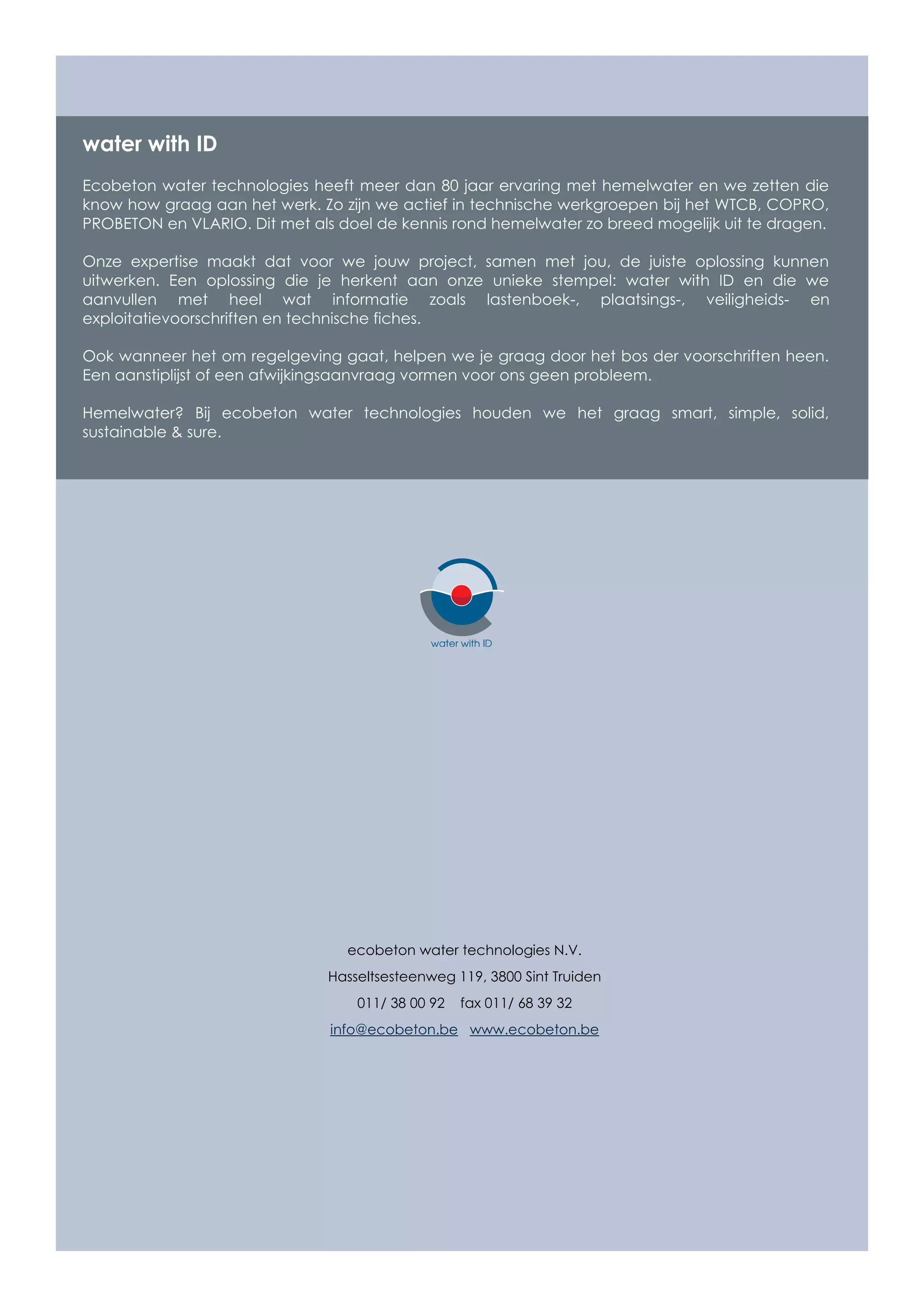 Ecobeton - Brochure Hemelwater | PDF