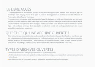 Libre accès aux publications scientifiques