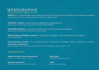 Libre accès aux publications scientifiques