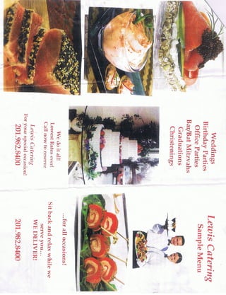 Brochure menu