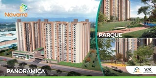 PANORÁMICA
ElpreciodefinitivoseráelquedetermineelgobiernonacionalsobreelincrementodelSalarioMinimoTopeVISparaelañoenqueseotorguelaescriturapublicadecompraventa.Preciosujetoavariacionessinprevioavisoporcondicionesdelmercado.Elprecionoincluyegastos
deescrituracion.TodaslasimagenesperspectivasyplanosdeestefolletosonilustrativoseincluyenelementosyamoblamientosdecorativosqueNOestanincluidosenlaventa,puedenpresentarsevariacioneseneldiseñoyacabados.dichasareasofertadaspodransermodificadas
por eventos de fuerza mayor, ajustes por cordianacion tecnica o como consecuencia de modificacion de licencia o en general, cualquier variable del proyecto. Las áreas privadas corresponden al área construida, sin incluir áreas de ductos o muros. Se entrega en obra gris.
PARQUE
Gerencia,
Comercializa
y Construye:
EN ZONA DE CESIÓN
 