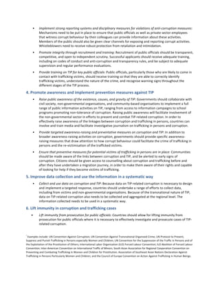 OECD Principles on Combatting Corruption Related to Trafficking in ...