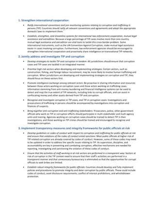 1.#Strengthen#international#cooperation#
• Ratify(international(conventions(and(join(monitoring(systems(relating(to(corrup...