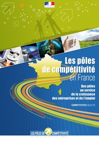 4
01
r2
vi e
Ja
n

Les pôles
de compétitivité
en France
Des pôles
au service
de la croissance
des entreprises et de l’emploi
COMPETITIVITE.GOUV.FR

 