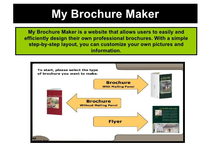how to use mybrochuremaker my broshure maker