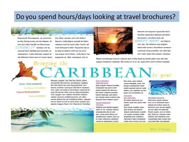 brochure or one stop vacation planner