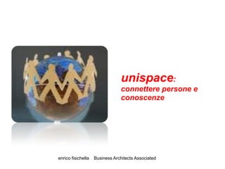 unispace:
                                 connettere persone e
                                 conoscenze




enrico fisichella   Business Architects Associated
 