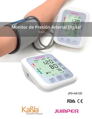 Monitor de Presión Arterial Digital
Rápido y Portátil
JPD-HA120
 