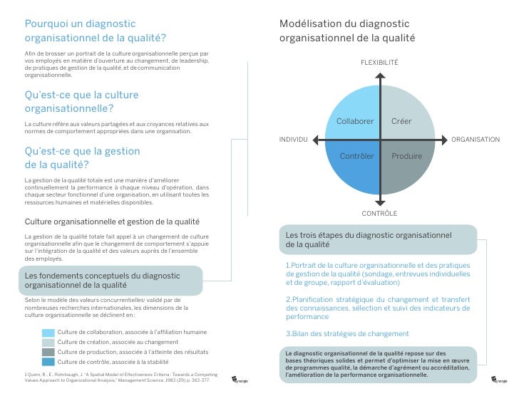 le diagnostic organisationnel de la qualite