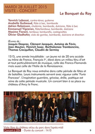 Brochure programme musicancy 2015
