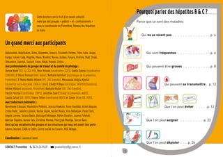 Cette brochure est le fruit d’un travail collectif,
mené par des groupes « publics » et « professionnels »
sous la coordin...