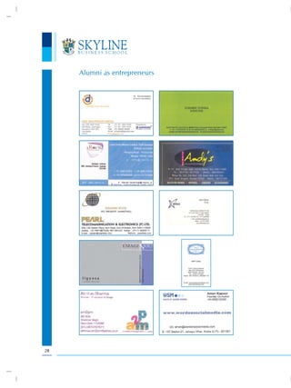 Alumni as entrepreneurs




28
 