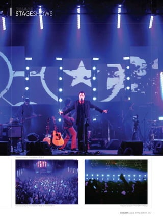 CHROMARAnge applications 17
Featured products: ChromaBatten 200 & 50
Featured products: ChromaBatten 200 & 50, ChromaPAR111
­­­­STAGESHOWS
Featured products: ChromaAR111 ParCan
 