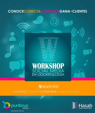Brochure WorkShop Social Media en Odontología