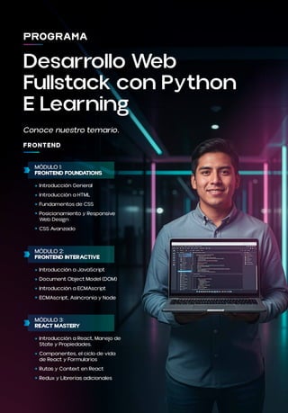 BROCHURE PYTHON ELEARNING EN TECSUP, VIRTUAL | PDF