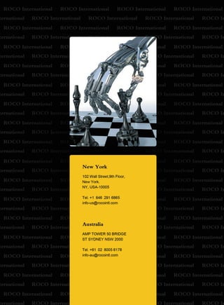 Brochure roco