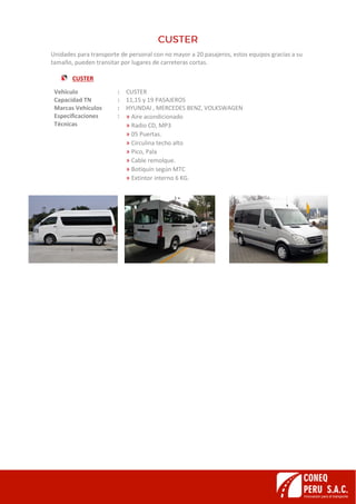 Brochure Servicios Alquiler de Equipos- CONEQ PERU SAC | PDF